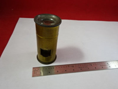Antique Brass Portable Seeds Microscope Vintage Part AS IS