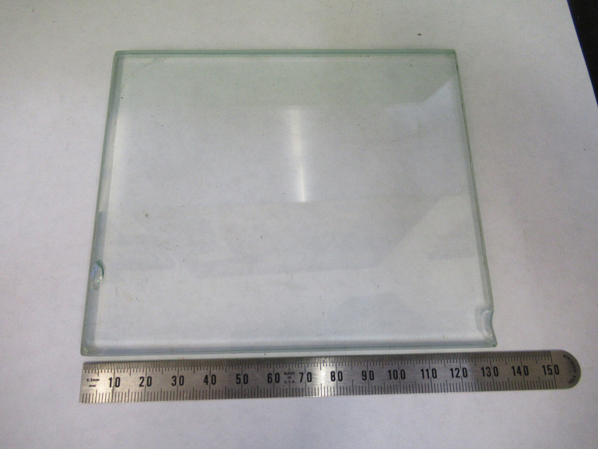 AO AMERICAN OPTICS GLASS STAGE [chips] STEREO MICROSCOPE PART S PICTURED X4-A-12