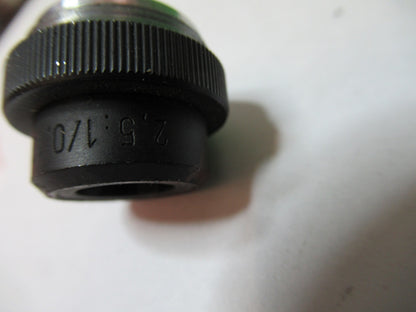 ROLYN GERMANY OBJECTIVE 2.5X LENS  MICROSCOPE PART AS PICTURED T5-A-91