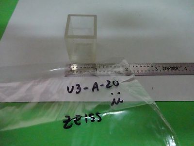 CARL ZEISS GERMANY SPECTRAL QUARTZ CELL SPECTROSCOPIC AS IS BIN#U3-A-20