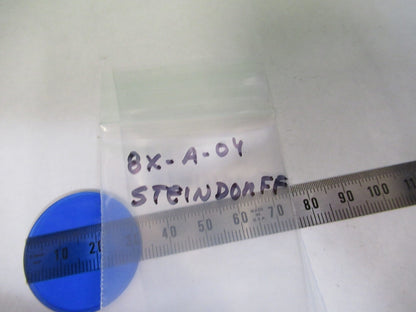 STEINDORFF BERLIN GLASS FILTER BLUE GERMANY MICROSCOPE PART 8X-A-03