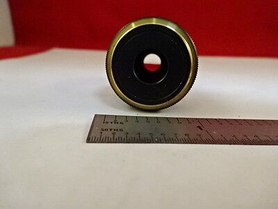 MICROSCOPE PART OLYMPUS JAPAN OBJECTIVE M40 40X OPTICS AS IS #21-A-14