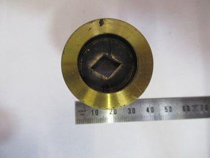 Antique Brass Beck London Polarizer Lens Microscope Part