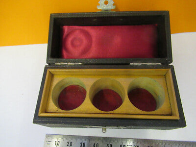 ANTIQUE RARE SEIBERT EMPTY LENS BOX GERMANY MICROSCOPE PART AS PICTURED P9-A-63