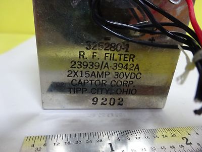 RF SWITCH CAPTOR CORP 15 AMP 30 VDC AS IS BIN#W9-11