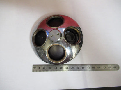 WILD SWISS HEERBRUGG NOSEPIECE EPI QUAD MICROSCOPE PART AS PICTURED V7-A-73