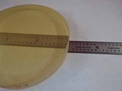 OPTICAL FLAT 3" DIAMETER UNCOATED POLISH DULL ZERODUR LASER OPTICS AS IS #80-06