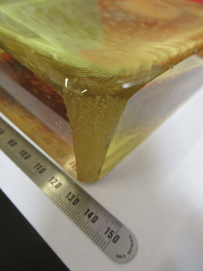 HUGE PIECE OF PHOSPHATE GLASS BLOCK as melted  VERY RARE AS PICTURED G4-A-11
