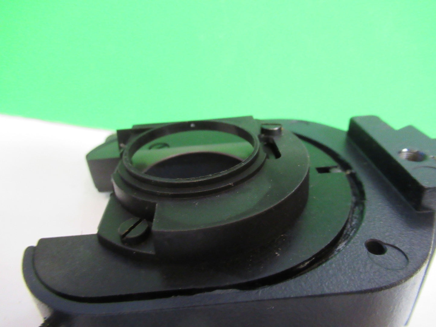 LEICA LEITZ GERMANY DMRB CONDENSER HOLDER MICROSCOPE PART AS PICTURED V7-FT-89