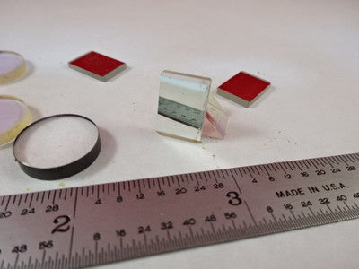 Optical Lot Prisms Lenses Lens Coated Etc Laser Optics B