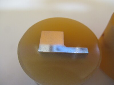 Lot 2 ea METALLOGRAPHIC METAL CROSS SECTION SPECIMEN MICROSCOPY SAMPLE &A7-A-25
