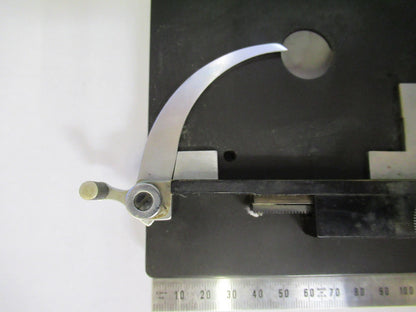 BAUSCH LOMB XY STAGE TABLE CLIPS OPTICS MICROSCOPE PART AS PICTURED V3-A-48