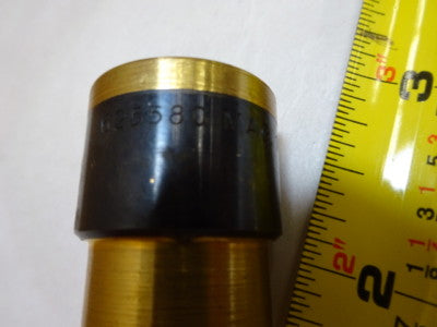 MICROSCOPE PART BRASS MOUNTED LENS 625580 MAG 18.5X OPTICS AS IS &8C-FT-09