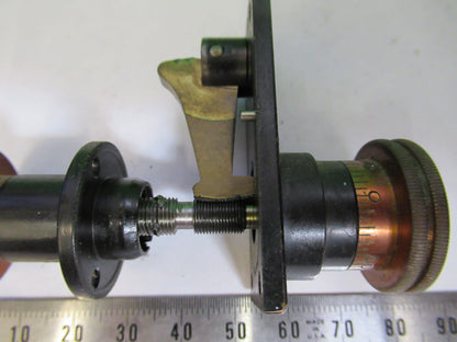 ANTIQUE BAUSCH LOMB MICRO STAGE KNOBS BRASS MICROSCOPE PART AS PICTURED S7-A-07