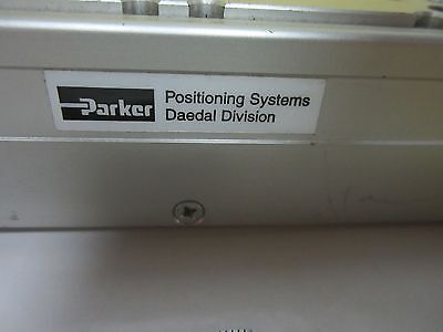 OPTICAL POSITIONING PARKER DAEDAL LINEAR STAGE LASER OPTICS BIN#T6-08