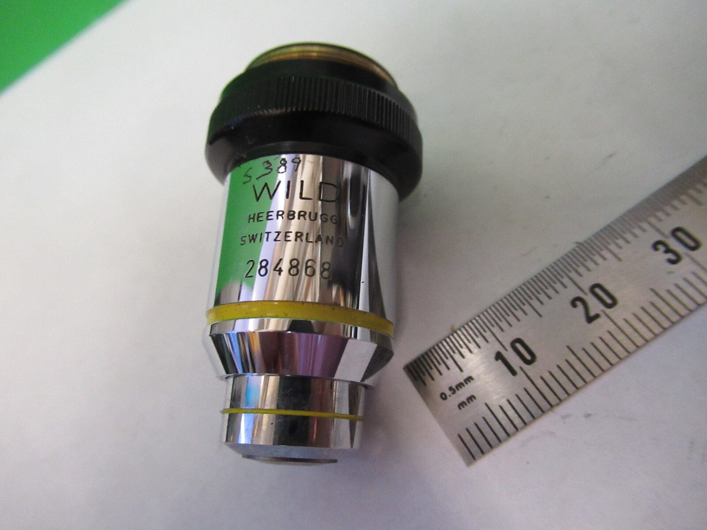 WILD HEERBRUGG SWISS FLUOTAR OBJECTIVE HI 50X MICROSCOPE PART AS PICTURE W4-B-15