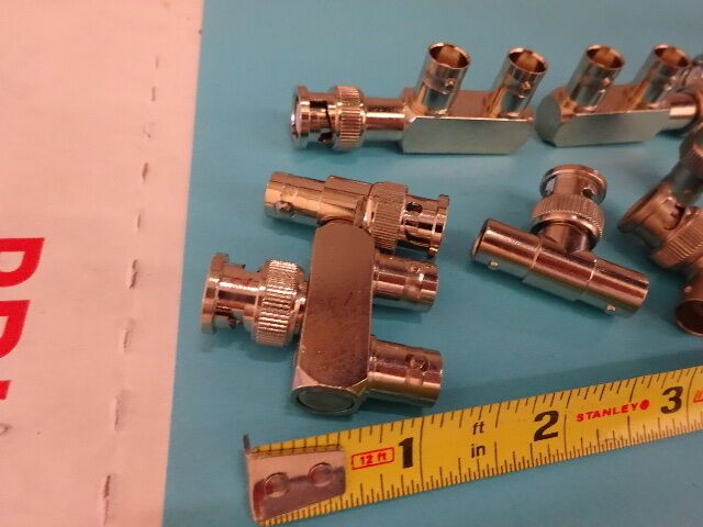 LOT BNC-ANSCHLUSSADAPTER HF-MIKROWELLENFREQUENZ WIE ABGEBILDET WIE IST #B6H-20