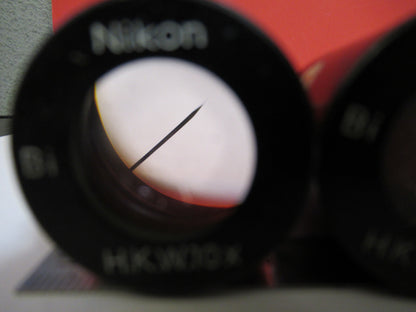 NIKON JAPAN EYEPIECE PAIR HKW 10X MICROSCOPE PART OPTICS S3-B-13