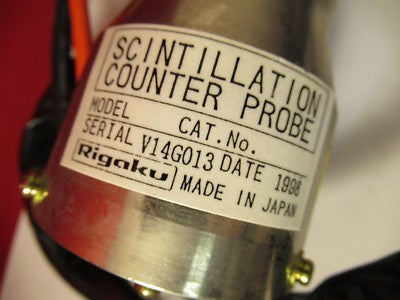 RIGAKU JAPAN X-RAY SCINTILLATION COUNTER PROBE DEVICE AS PICTURED &100-01