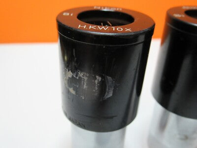 Lot 2 Ea Nikon Japan HKW10X Bi Eyepiece Optics Microscope