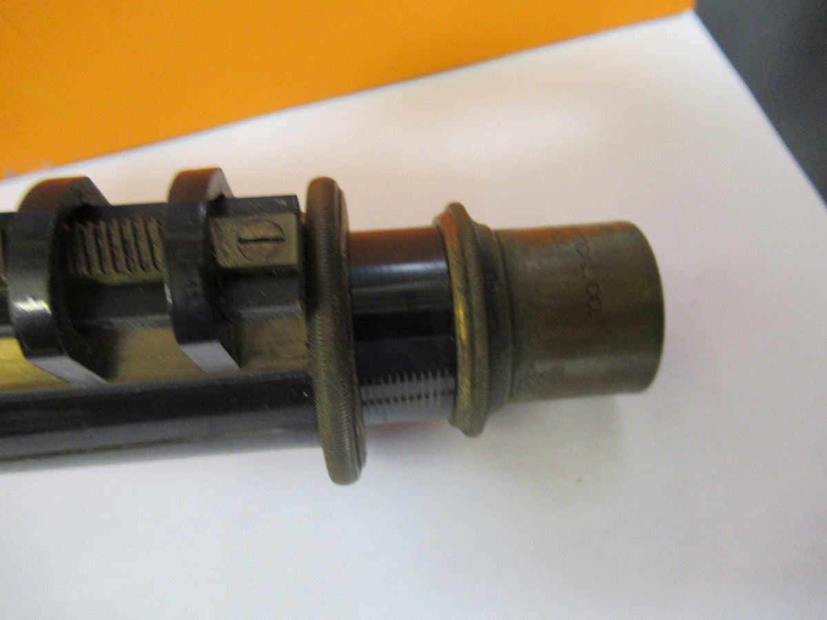 Antique Bausch & Lomb Brass Tubus + Nosepiece Microscope Part
