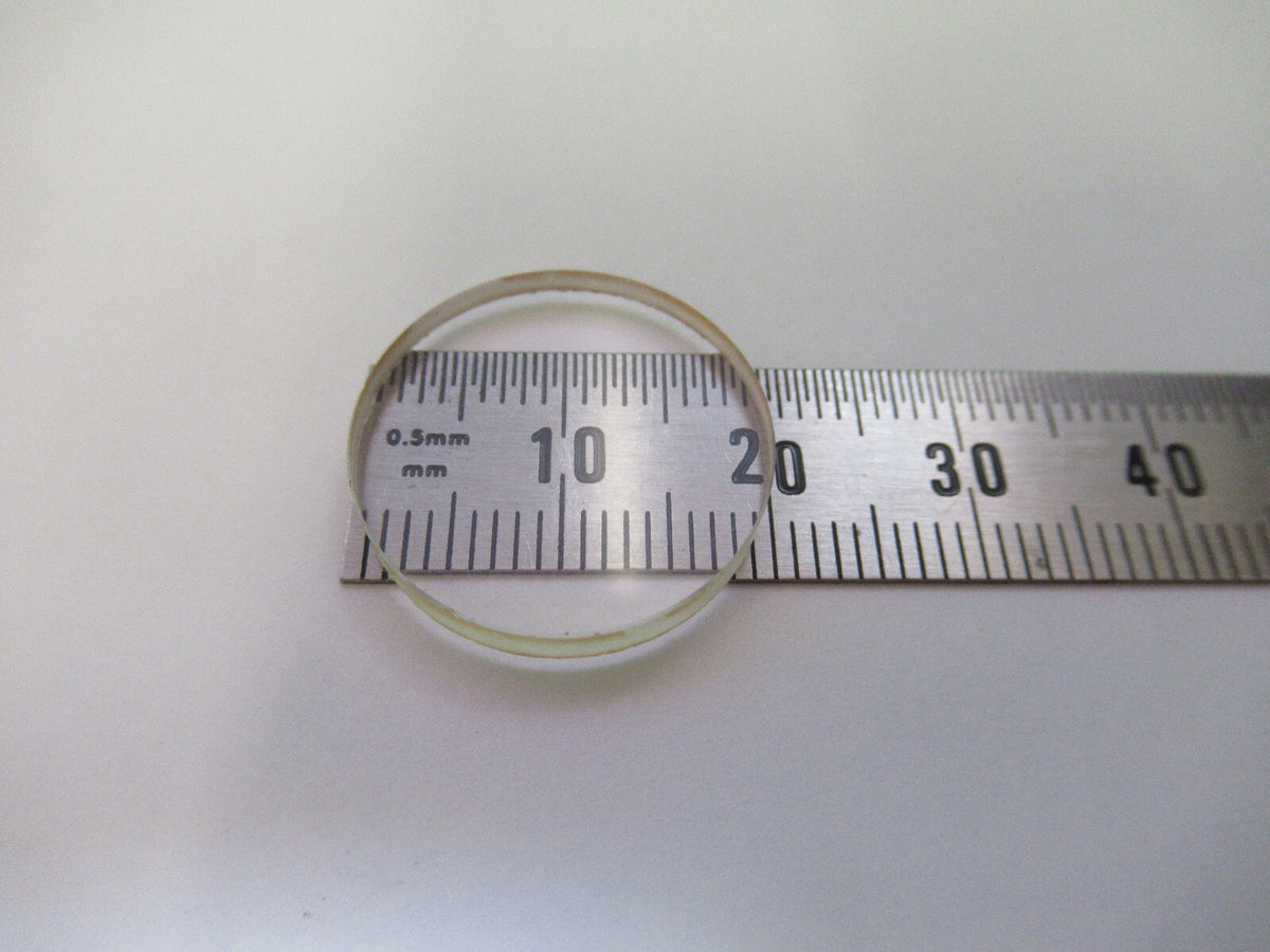 FLAT OPTICAL LENS BK7 GLASS 20mm DIAMETER OPTICS AS PICTURED X4-A-51
