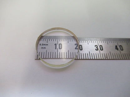 FLAT OPTICAL LENS BK7 GLASS 20mm DIAMETER OPTICS AS PICTURED X4-A-51