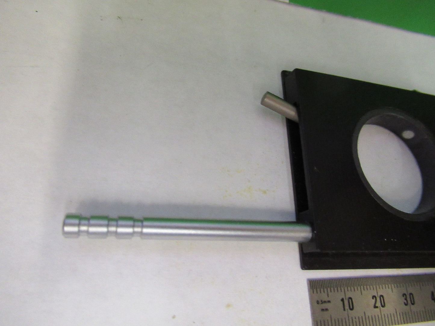AUS JENA GERMANY POL SLIDE MOUNTED POLARIZER MICROSCOPE PART AS PICTURED V8-B-16