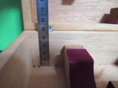EMPTY WOOD BOX LEITZ WETZLAR GERMANY MICROSCOPE PART AS PICTURED R9-A-62