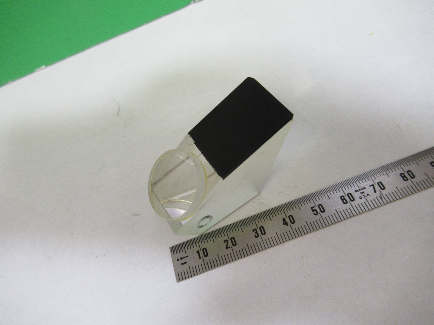 BAUSCH LOMB GLASS PRISM HEAD OPTICS MICROSCOPE PART T8-B-39