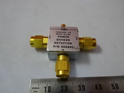SYSTRON DONNER POWER DIVIDER DETECTOR MODULE RF MIL SPEC FREQUENCY AS IS #99-23
