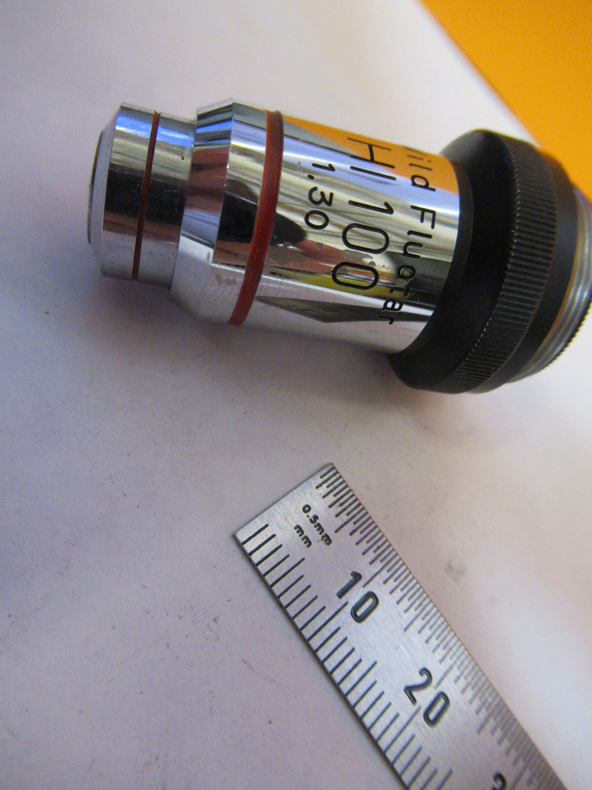 WILD HEERBRUGG SWISS OBJECTIVE HI 100X MICROSCOPE PART AS PICTURED Y3-A-49