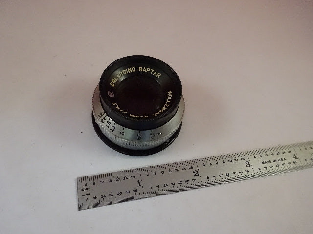 Optical Enlarging Wollensak Lens Raptar 90 mm Iris Diaphragm Optics