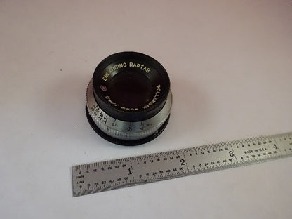 Optical Enlarging Wollensak Lens Raptar 90 mm Iris Diaphragm Optics