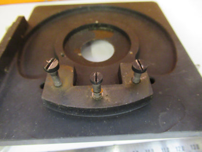 LEITZ WETZLAR GERMANY XY STAGE TABLE MICROSCOPE PART AS PICTURED S4-B-33