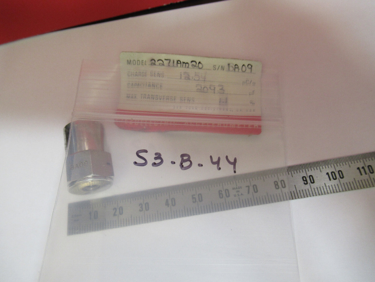 CRYOGENIC MEGGITT ENDEVCO 2271AM20 ACCELEROMETER VIBRATION SENSOR S3-B-44