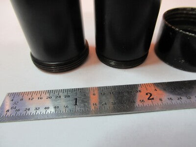 Lot Antique Brass Objective Can Mismatched Microscope Parts