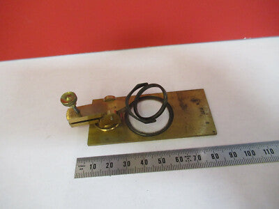 Antique Brass Nachet Stage Assembly France Microscope Part