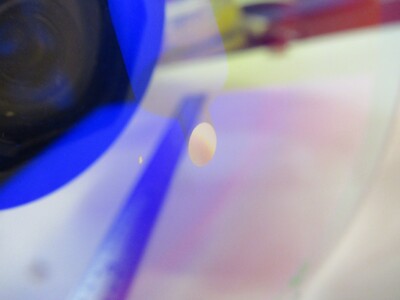 Optical Flat Coated 3" Dia Holed Fused silica Laser Optics