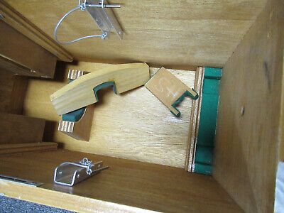 EMPTY WOOD CABINET OLYMPUS JAPAN MICROSCOPE PART WITHOUT KEY AS PICTURED & TB-5
