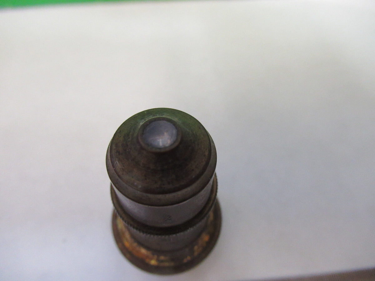 WATSON LONDON ANTIQUE BRASS OBJECTIVE MICROSCOPE PART AS PICTURED X6-A-91