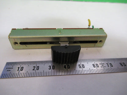 OLYMPUS JAPAN SLIDE DIMMER SWITCH MICROSCOPE PART AS PICTURED Y3-B-42