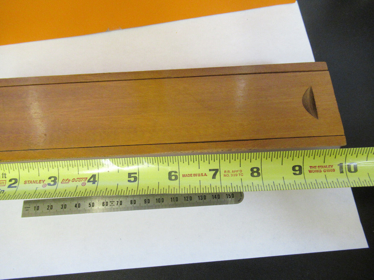 EMPTY WOOD BOX WINKEL ZEISS GOTTINGEN MICROSCOPE PART AS PICTURED &F9-A-105