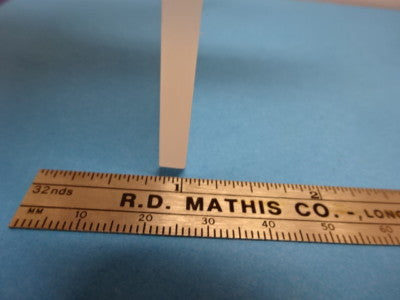 MICROSCOPE PART OPTICAL SQUARE GLASS STAGE OPTICS AS IS  #90-64