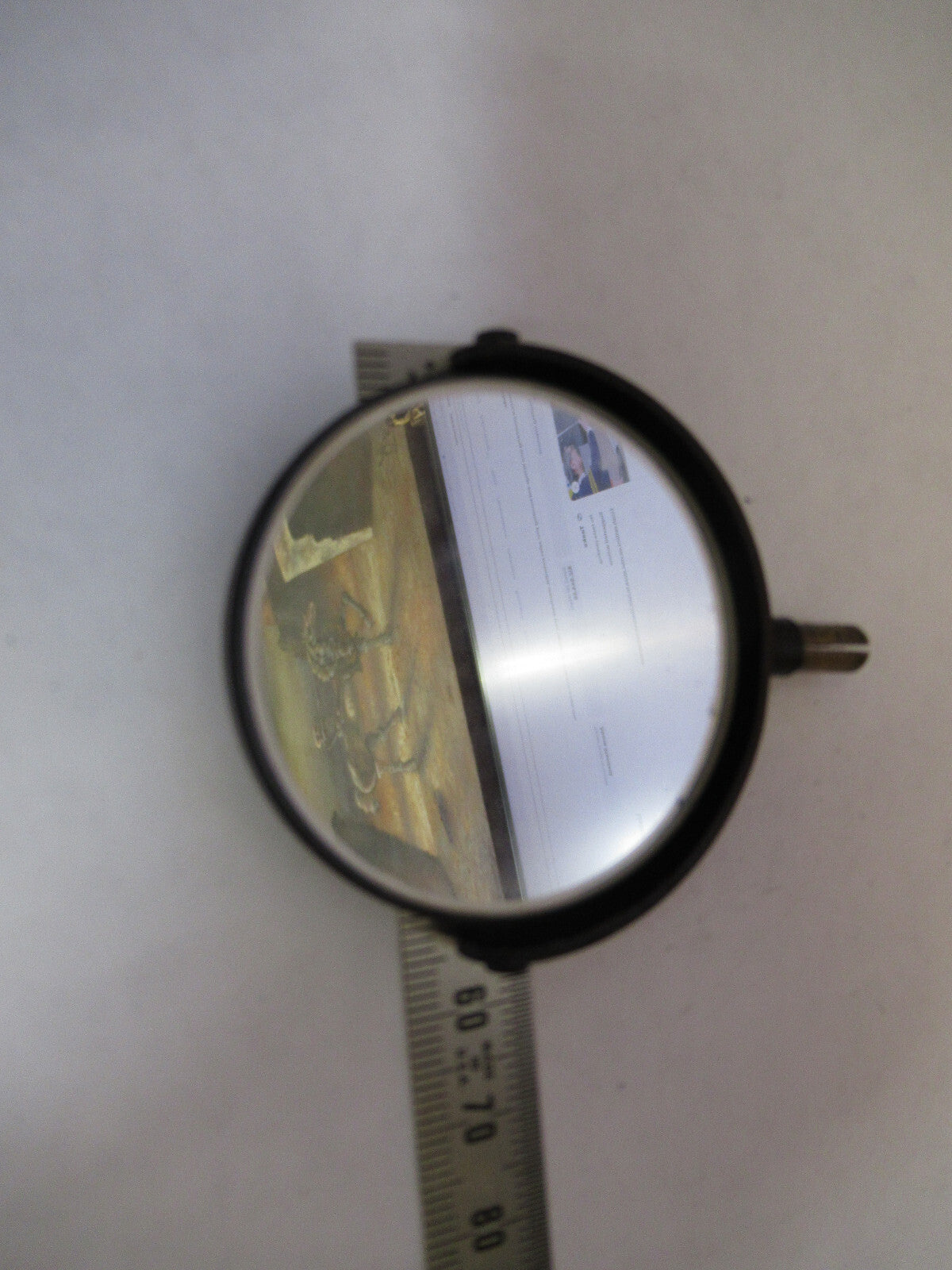 ANTIQUE BAUSCH LOMB MIRROR ASSEMBLY OPTICS MICROSCOPE PART AS PICTURED Y1-A-48