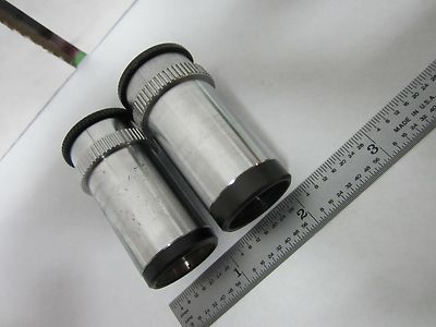 Lot 2 Ea Ernst Leitz Germany Eyepieces PERIPlan 10X Microscope Part Optics