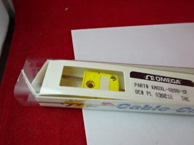 OMEGA ENGINEERING THERMOCOUPLE K KMQXL-020U-12  TEMPERATURE SENSOR AS IS #50