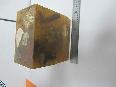 BLOCK ROCK SPECIMEN MICROSCOPE SLIDE OPTICS #K9-12