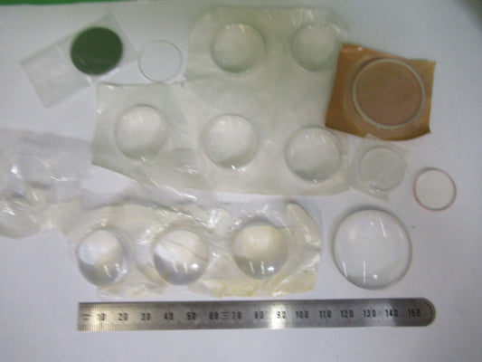LOT OPTICAL GLASS LENSES ASSORTED LASER OPTICS NICE AS PICTURED U9-A-50