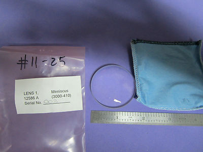 OPTICAL LENS MENISCUS 12586A LASER OPTICS #11-25 BIN#11